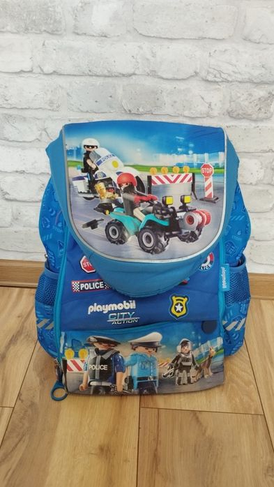 Plecak, tornister dla ucznia kl. 1-3 Playmobil policja