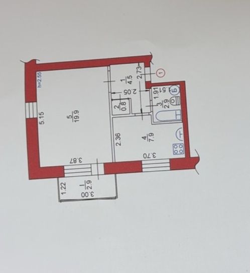 Продам недорогу ОДНОКІМНАТНУ КВАРТИРУ в м. Ніжин. ЄВідновлення.