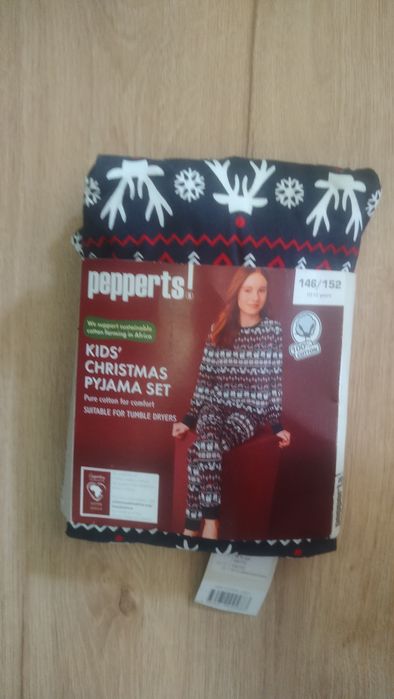 Piżama dziewczęca chłopięca Pepperts wzór święta 146 152