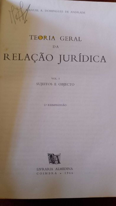 Teoria Geral da Relação Jurídica Manuel A. Domingues