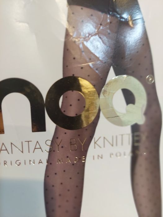Rajstopy Noq Fantasy by Knittex Punto, 20 DEN, czarne, rozmiar 3-M