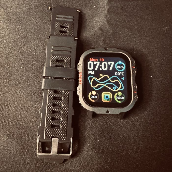Smartwatch Desportivo HD 2.1” com Chamadas Bluetooth, IP68 e Monitorização Completa