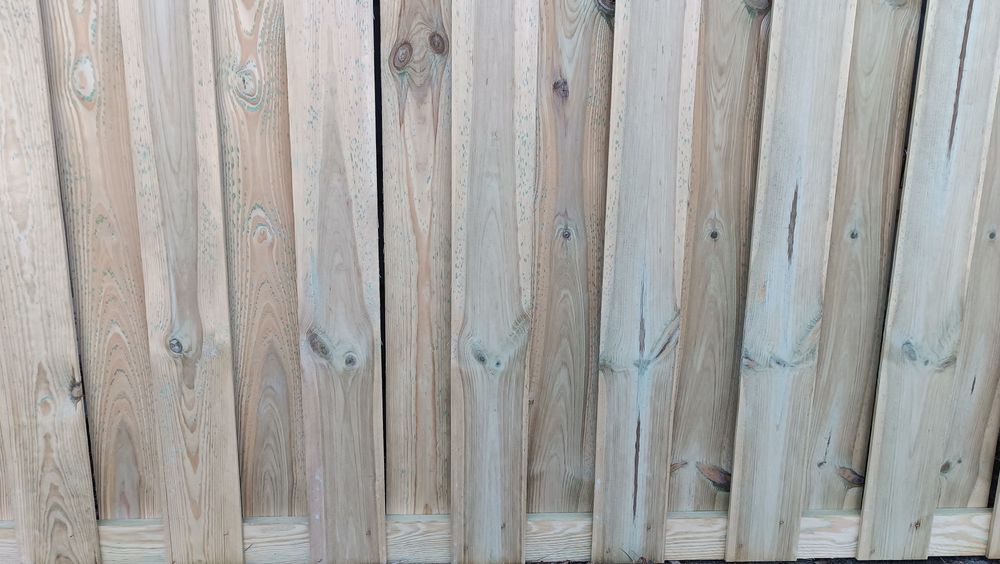 Plot drewniany deskowy pergola tradycyjny 180x180 impregnowany Nowy
