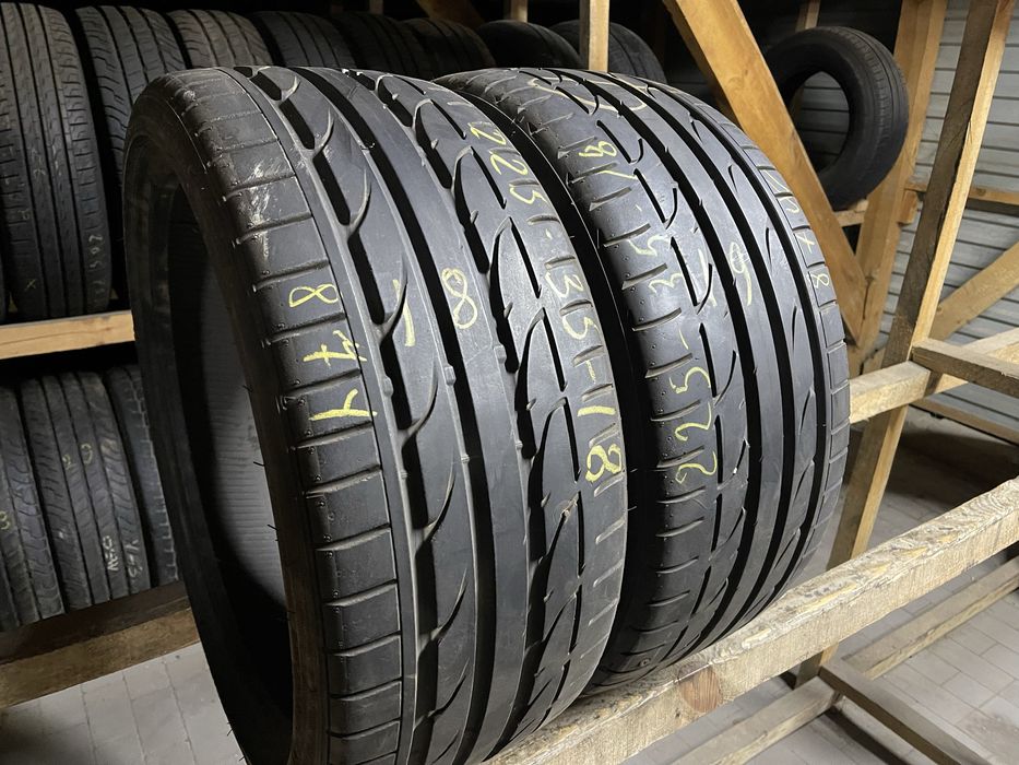Шини літо б/в 225/35R18 Bridgestone Potenza S001 2шт 6,5мм