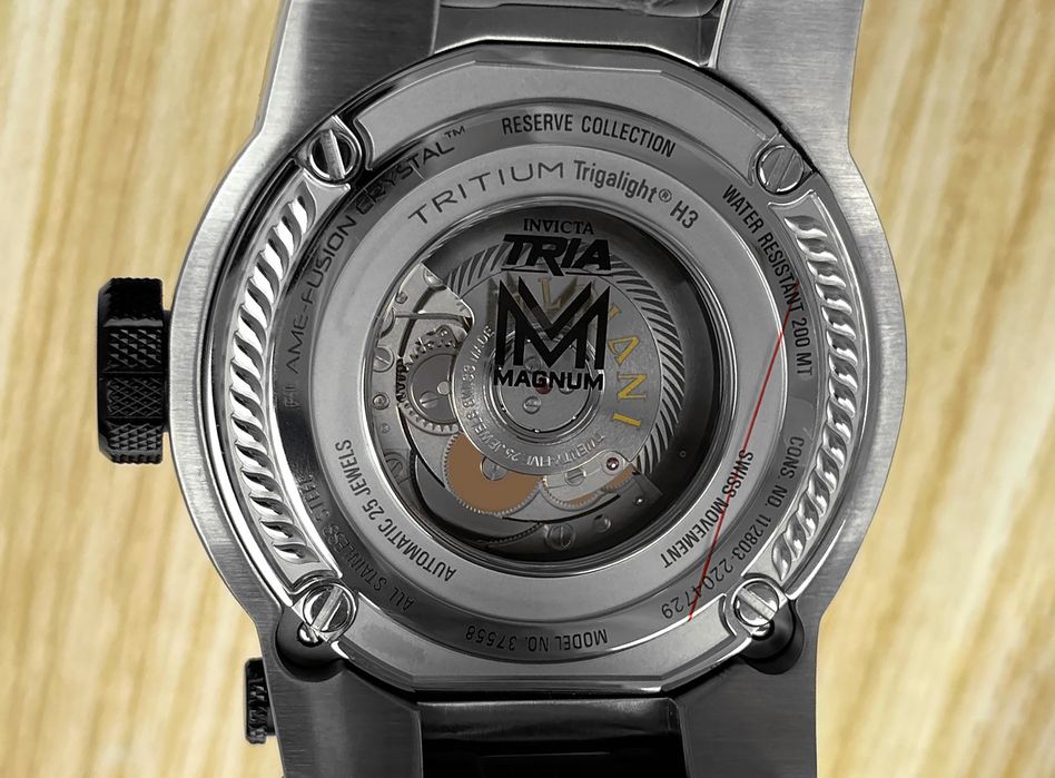 Часы Invicta 37558 Reserve Bolt Magnum Tria SWISS Automatic 52 mm.