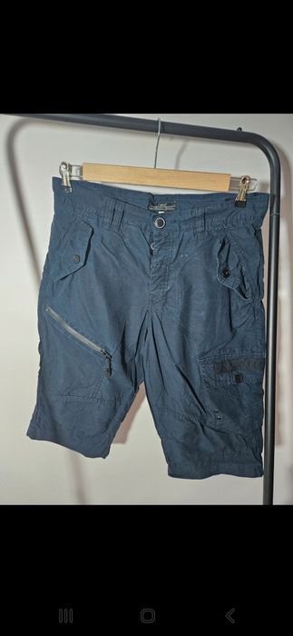 Stylowe granatowe szorty męskie cargo NEXT  roz. 32  must-have na lato