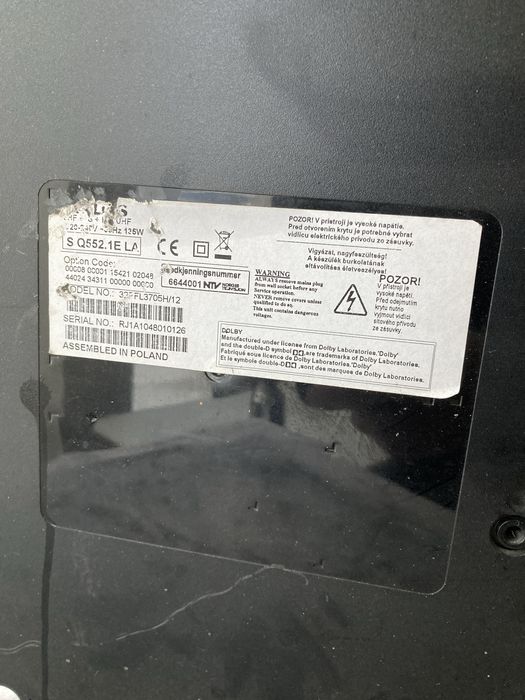 TV Philips 90 дисплей тріщина