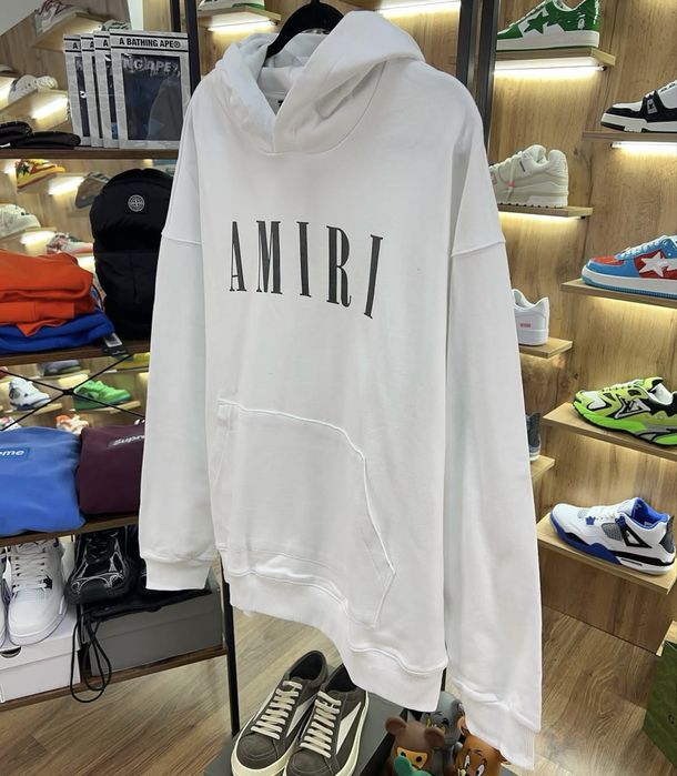 Худі Amiri Logo White / Black