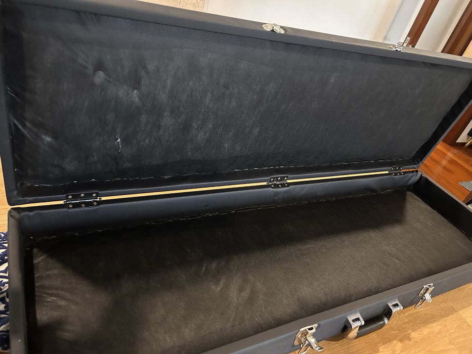 Case hard case caixa para baixo ou guitarra elétrica