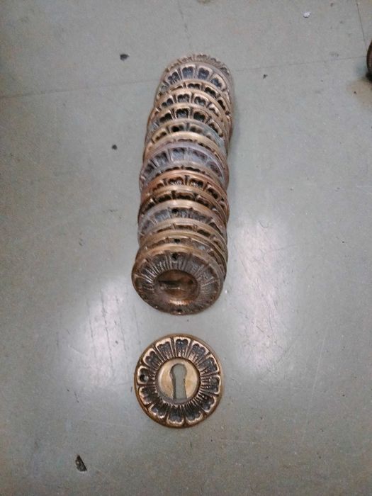 Espelhos de fechadura de porta em latão maciço425606027590379520