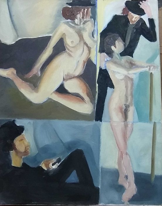 Pintura a óleo em tela