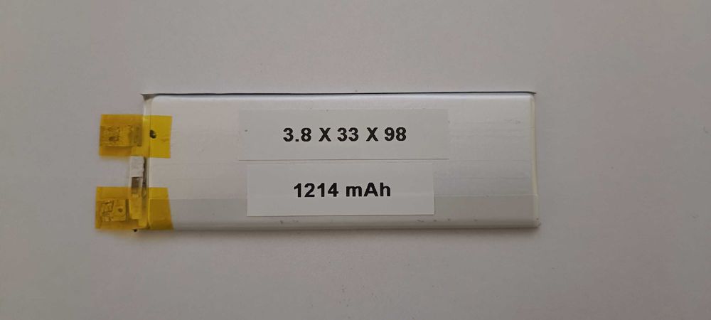 Bateria Litowo-Polimerowa 3.7 V (3.8 x 33 x 98)
