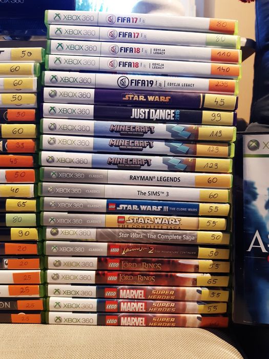 Gry xbox 360 minecraft,  forza, Fifa, PGR, need for speed, lego