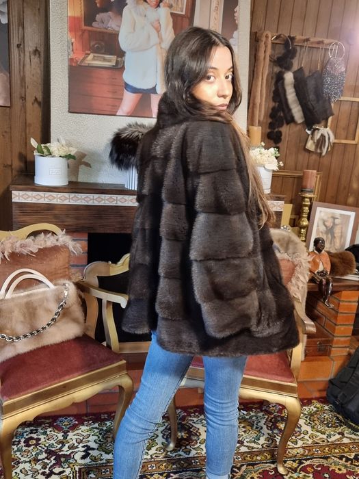 Casaco em pêlo natural de vison