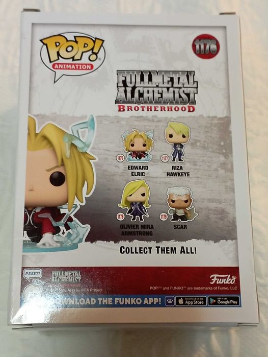 funko pop fullmetal alchemist brotherhood 1176 edward elric chase