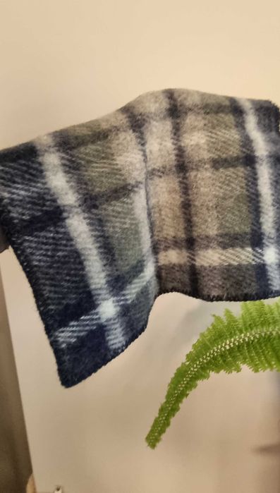 Wełniany kocyk narzutka  ocieplacz 100% ull wool wełna Woolmark Hemtex
