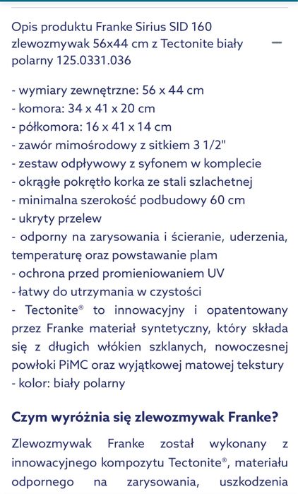 Zlew -Sprzedam nowy w opakowaniu