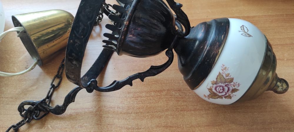 Люстра с плафоном винтаж