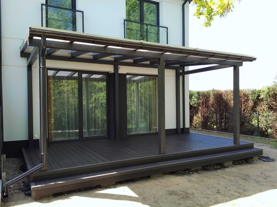 Taras drewniany, taras kompozytowy, renowacja tarasu.