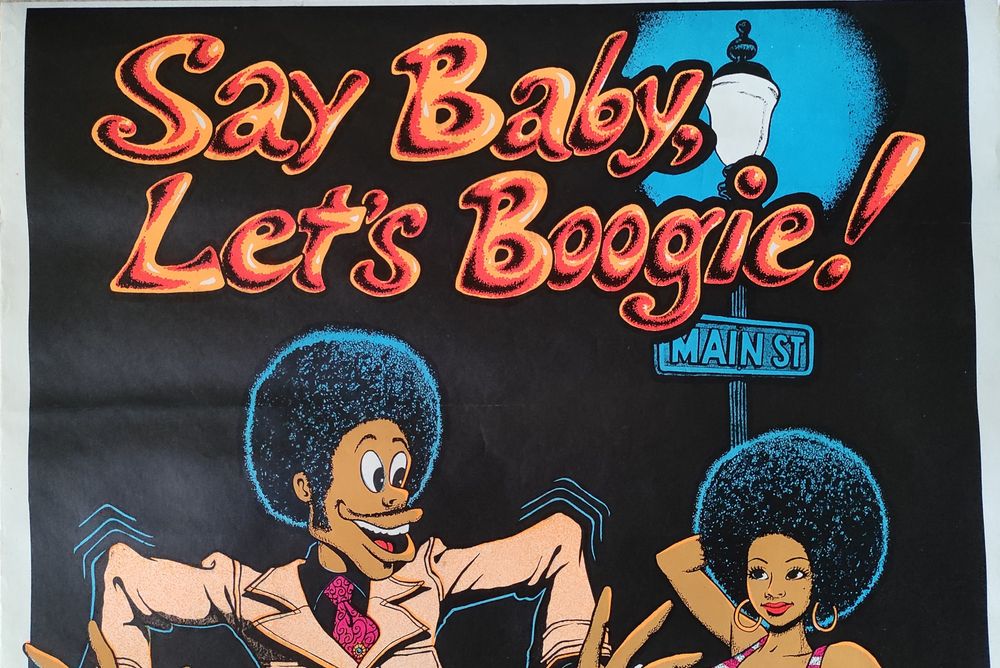 Say Baby Let's Boogie plakat, poster 1972  USA 89x58 cm Bar PUB lokal