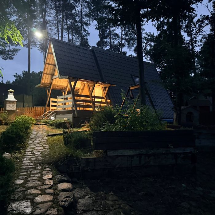Domek letniskowy typu Brda  nad jeziorem Synsar Kłębowo