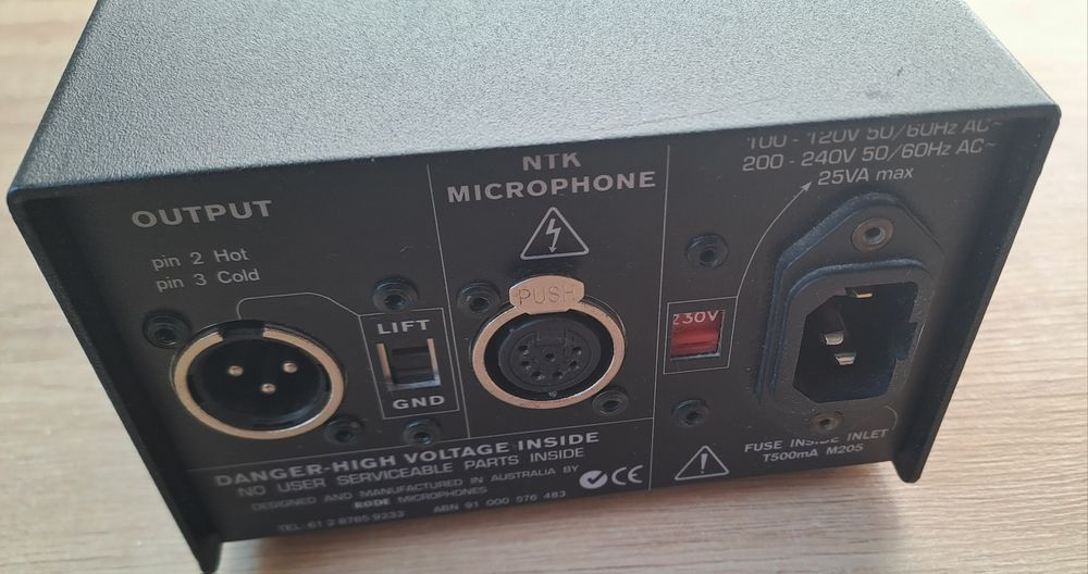 Rode NTK Microphone Power Supply
