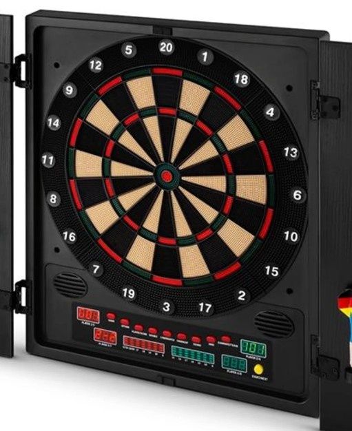 Dartmaster 180 elektroniczna tarcza do darta z drzwiczkami