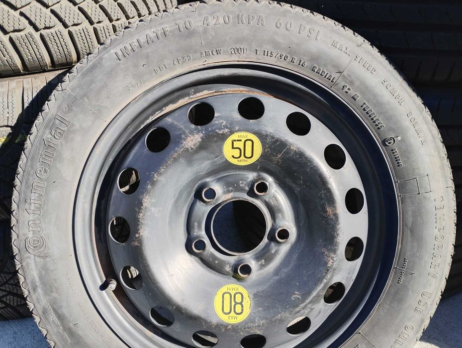 Oryginał dojazdowe Zapas 115/90R16 Continental BMW E46 E36 E90