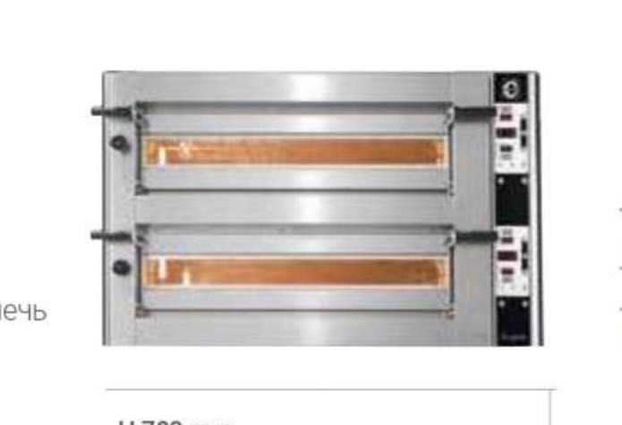 Forno duplo de pizza elétrico