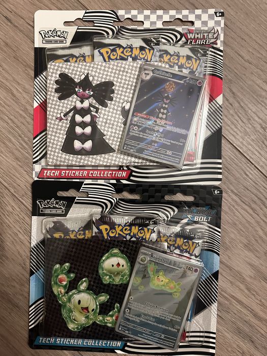 Pokemon black bolt & white flare tech sticker collection
