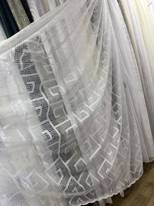 Жакард гіпюр тюль тюлі штори жакарди сітка льон бамбук турция