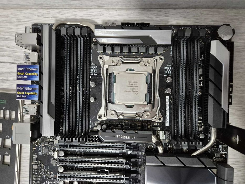 s2066 Intel Core i9-7980XE 18ядер\36п 4.4GHz+ ASUS WS під 7 відеокарт
