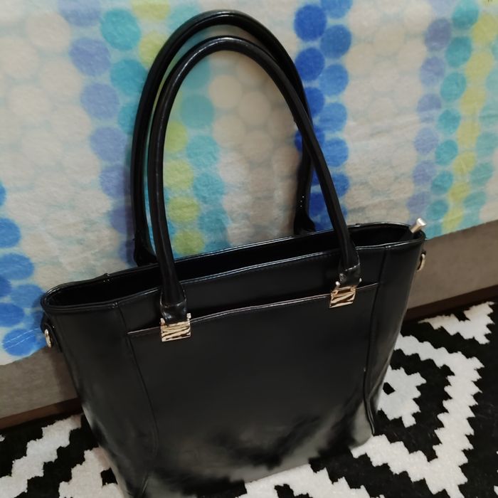 Сумка шкіряна чорна