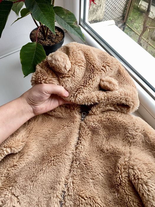 Шубка Next 98/104 коричнева демі шубка 98/104