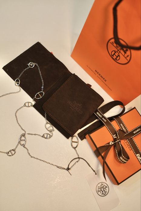 Ланцюжок для шиї у стилі Hermes Farandole 120 см.Намисто колье цепочка