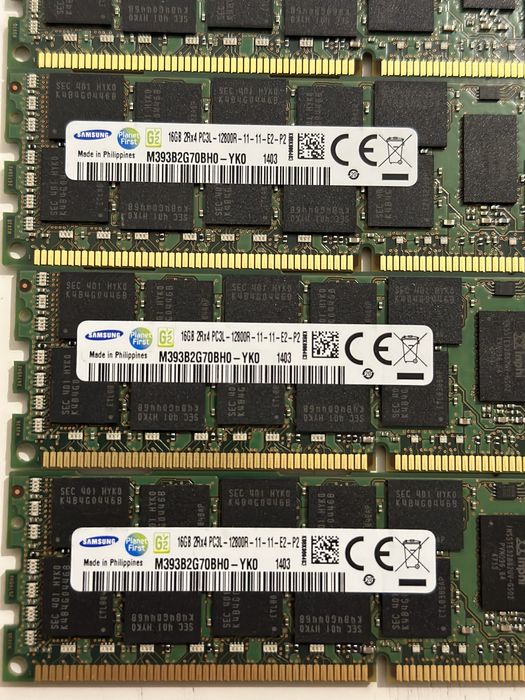 Серверна оперативна пам'ять Hynix 16gb DDR3-1600 pc3l-12800r rdimm ecc