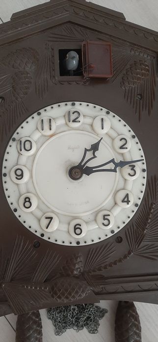 Zegar ścienny z kukułką Majak z okresu PRL