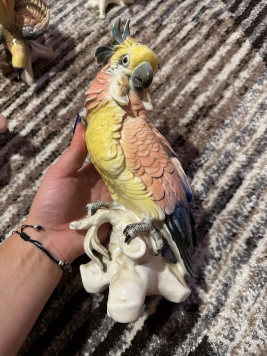 Figurki ptaków porcelana
