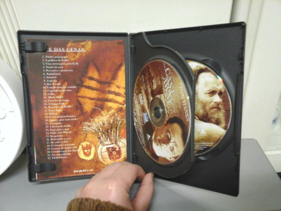 2 Dvds O NÁUFRAGO Edição ESPECIAL 2 Discos  Filme Tom Hanks CAST AWAY