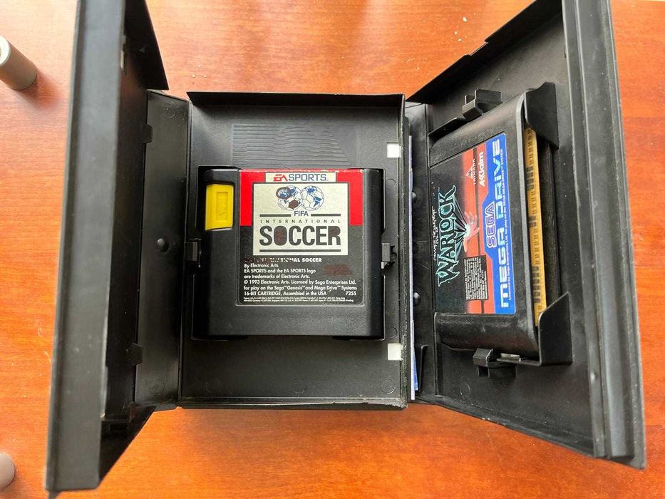 Jogos Mega Drive Warlock e Fifa