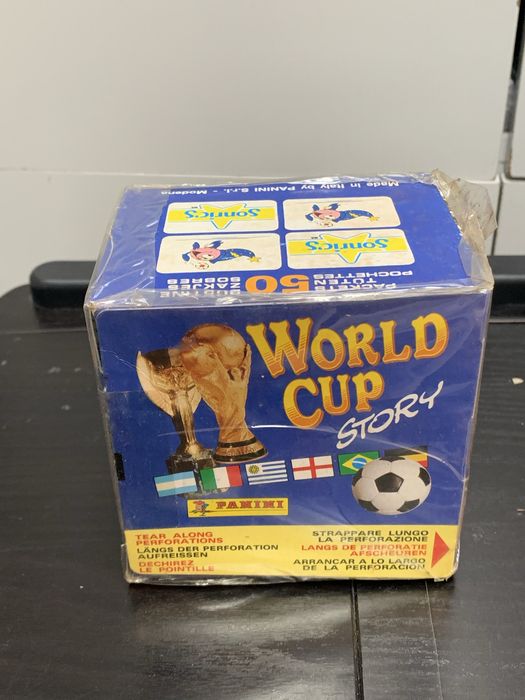 Caixa de cromos Panini World Cup Story 50 saq.
