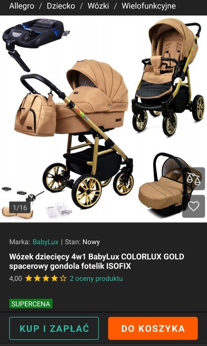 Sprzedam używany wózek 4w1