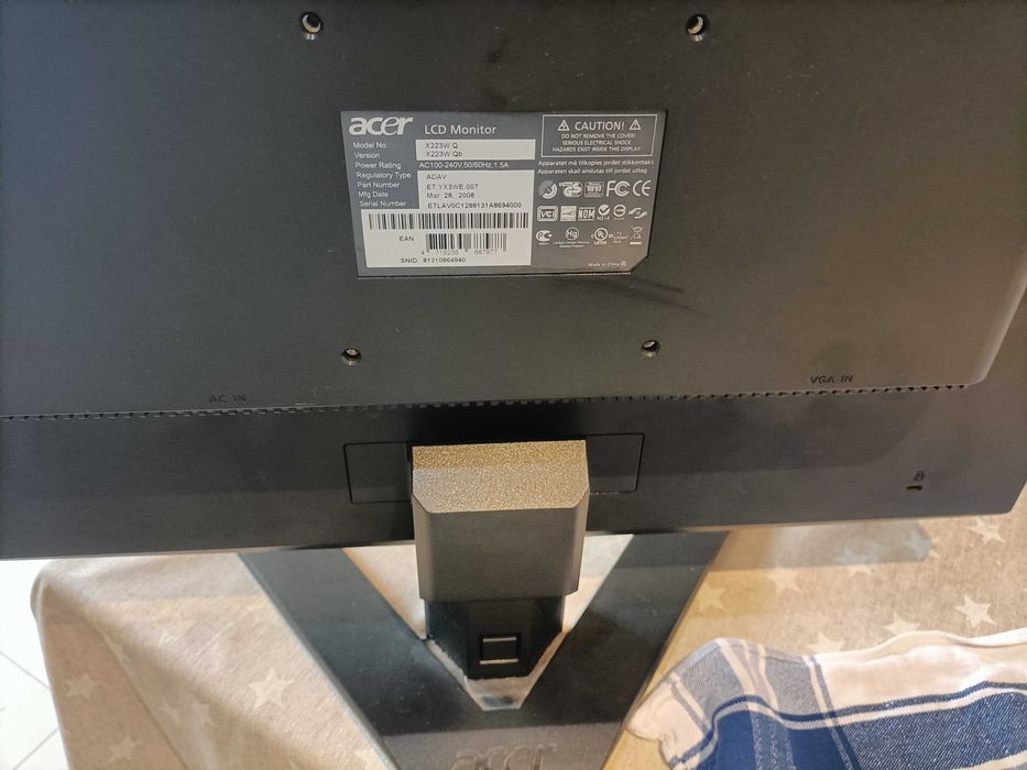 Acer X223W Q LCD 22" Monitor