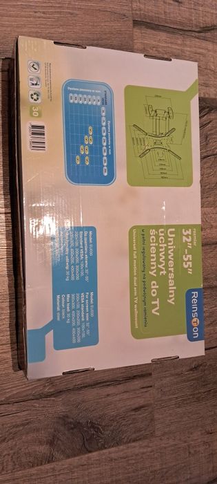 Uchwyt ścienny Reinston tv 32"-55" udźwig 30 kg. NOWY nie używany!!