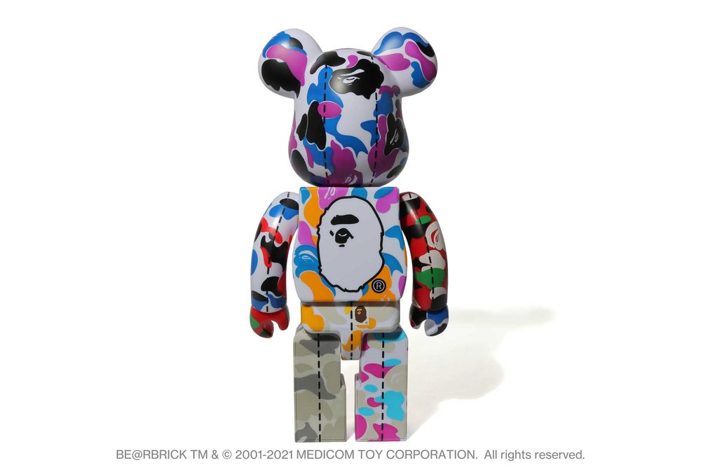 Medicom Toy Bearbrick A Bathing Ape 28th Anniversary Bape Camo #2 400%