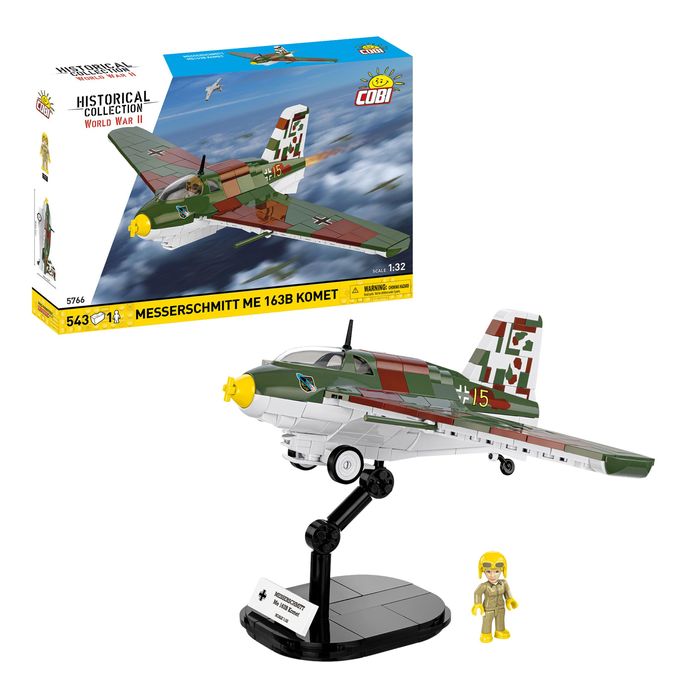 Klocki Cobi 5766 Samolot Myśliwiec Messerschmitt Me 163B Komet 543.El