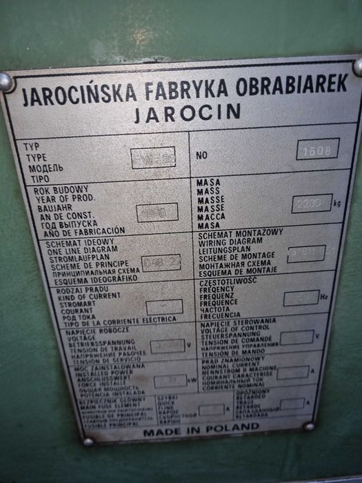 Fresadora JAROCIN como nova