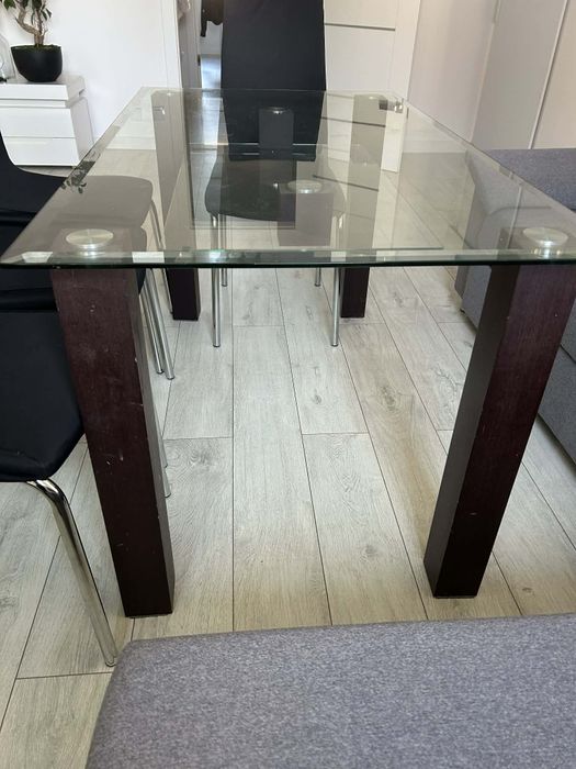 Stół szklany 6 osobowy