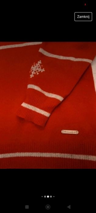 Sweter męski golf wełniany