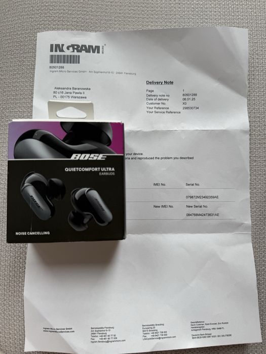 Słuchawki bezprzewodowe Bose QuietComfort Ultra Earbuds